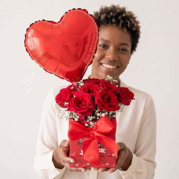Box Love Rosas Vermelhas