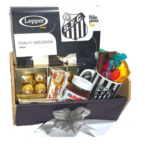 Cesta Especial com Itens Licenciados do Santos 