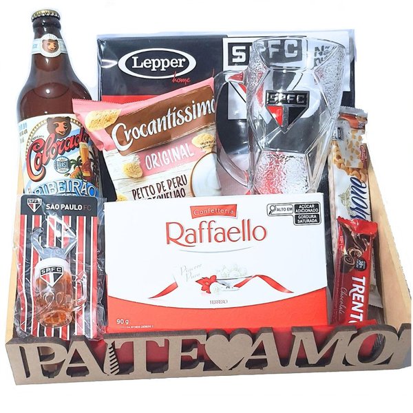 Cesta São Paulo Dia dos Pais, Caneca, Toalha, Cerveja