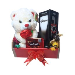 Imagem de Cesta Urso, Chocolates e Taça Coringão