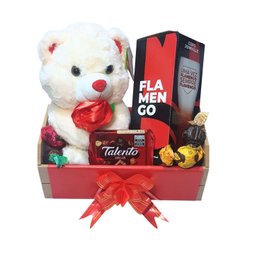 Imagem de Cesta Ursinho e Caneca Flamenguista 