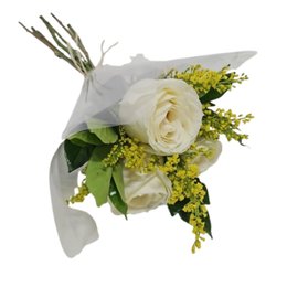 Imagem de Buquê de 3 Rosas Brancas