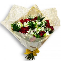 Imagem de  Rosas e Astromelias