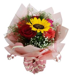 Imagem de Arranjo de Flores Coloridas