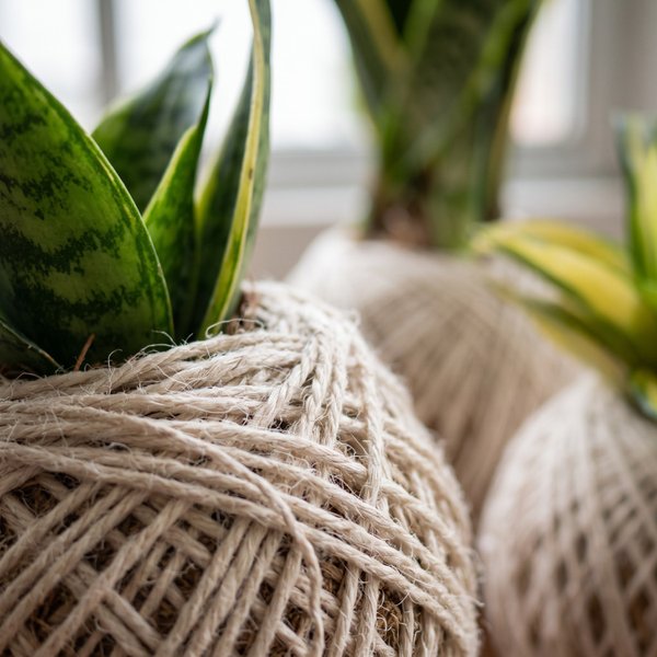 Kit Com 3 Kokedamas Boas Vibrações Espadinhas