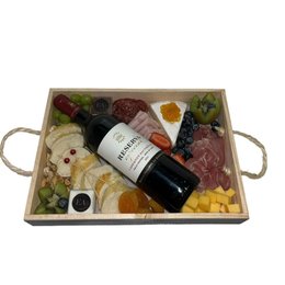 Imagem de Cesta Vinho Tinto e Frios