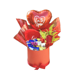 Imagem de Box Romântica com Pelúcia e Rosa