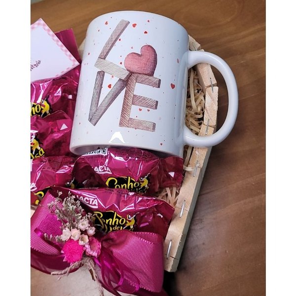 Coração de Madeira Sonho de Valsa e Caneca