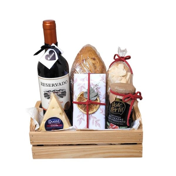 Box de Vinho e Queijo Saborear