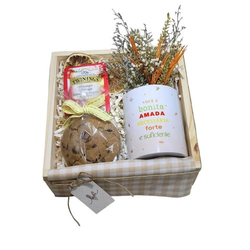 Box Você é Suficiente Caneca e Cookie