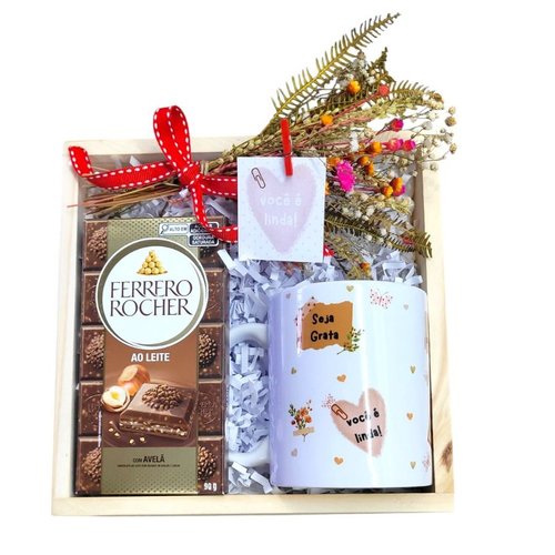 Box Caneca e Ferrero Seja Grata