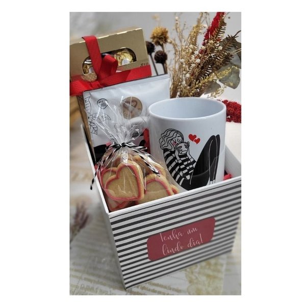 Box Coffee Time Caneca e Ferrero Rocher