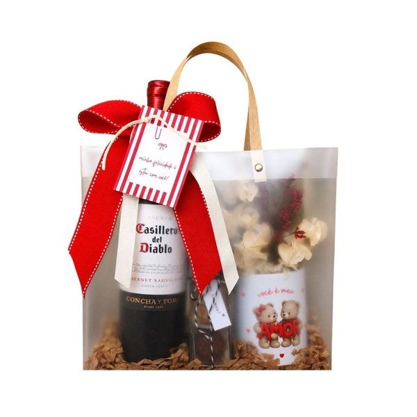 Box Comemore Vinho Chocolate e Caneca