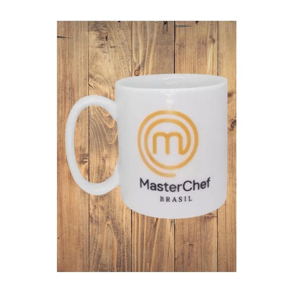 Caneca Branca De Cerâmica Masterchef Brasil
