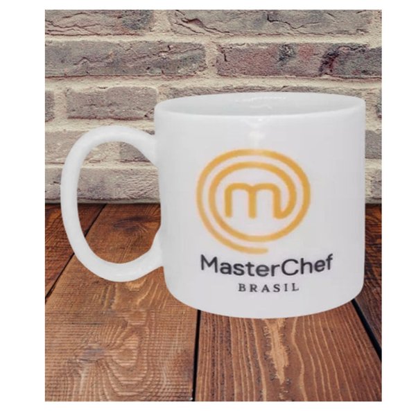 Caneca Branca De Cerâmica Masterchef Brasil