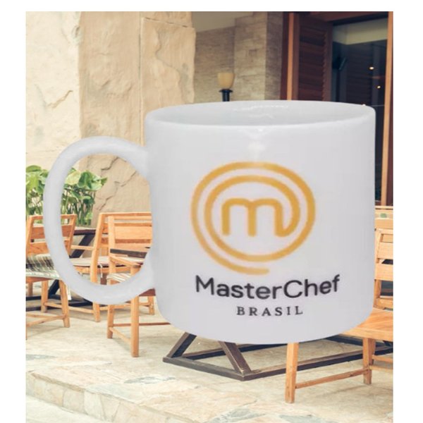 Caneca Branca De Cerâmica Masterchef Brasil