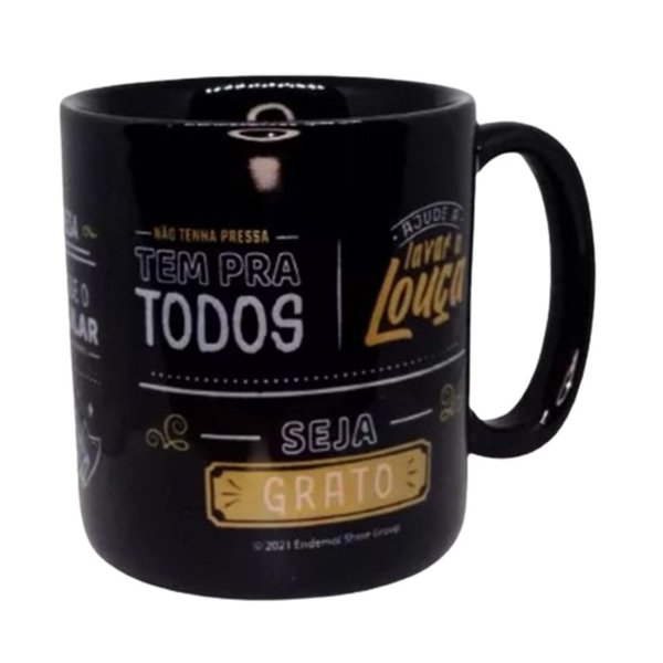 Caneca Preta De Cerâmica Masterchef Brasil