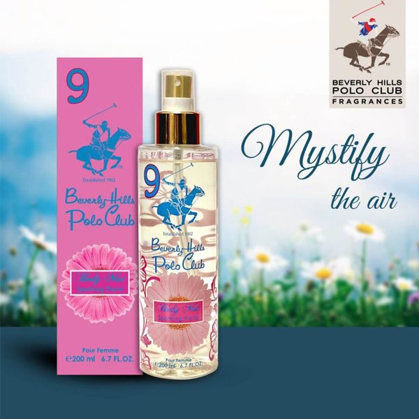 Perfume Body Mist Beverly Hills Polo Club 9 Feminino 