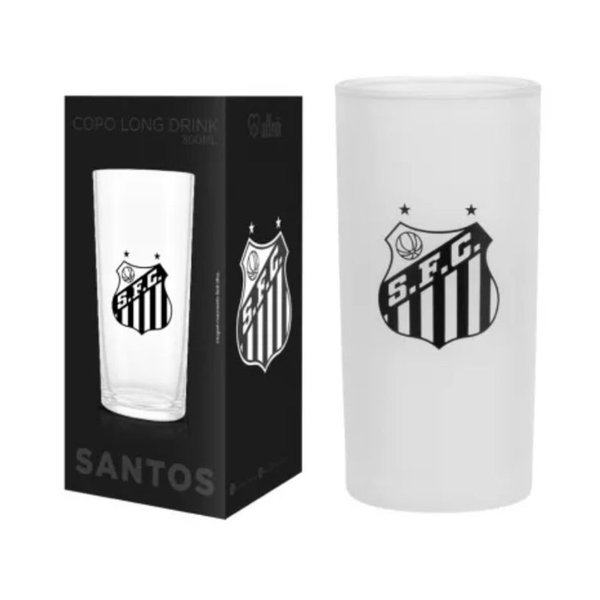 Copo Cylinder Long Drink Prime Santos Futebol Clube 