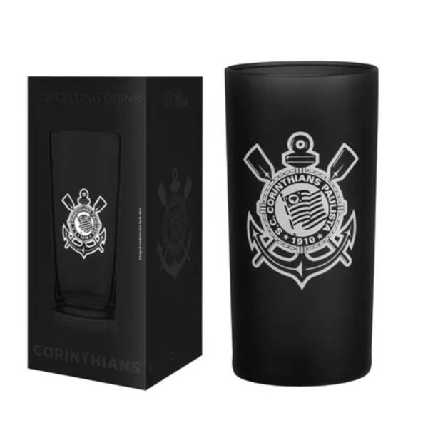 Copo Cylinder Long Drink Prime Corinthians 300ml