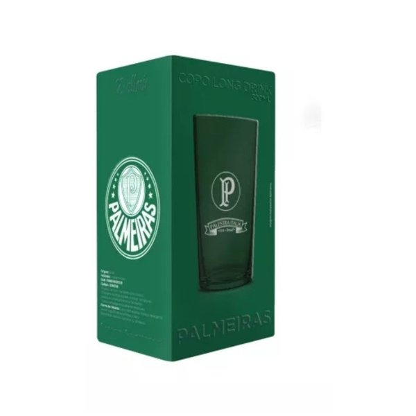 Copo Cylinder Long Drink Prime Palmeiras 300ml