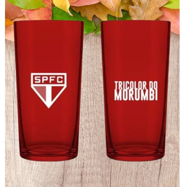Copo Cylinder Long Drink Prime São Paulo Futebol Clube