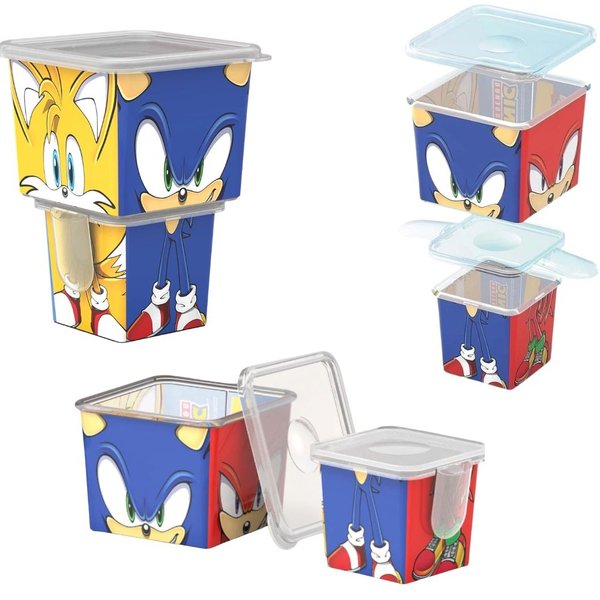 Kit Sonic Oficial  Copo e Pote corpinho