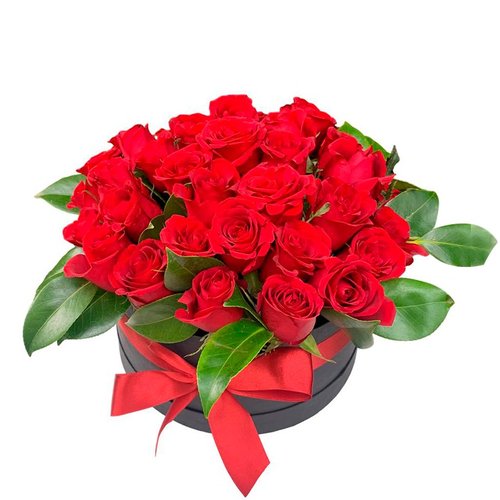Caixa Com Rosas Vermelhas Paixão
