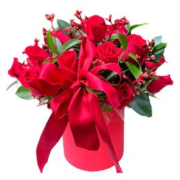 Imagem de Caixa com Rosas Vermelhas 