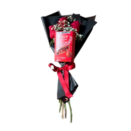 Imagem de Ramalhete Trio de Rosas Lindt
