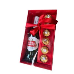 Imagem de Caixa de bombons e cerveja