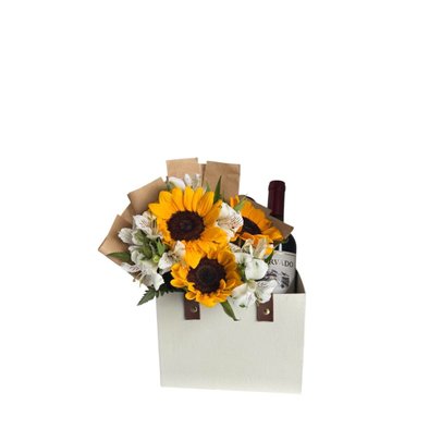 Caixa Sol com Vinho