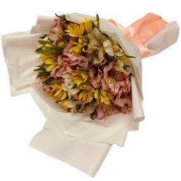 Imagem de Lindo Buquê de Astromelias Colorido 