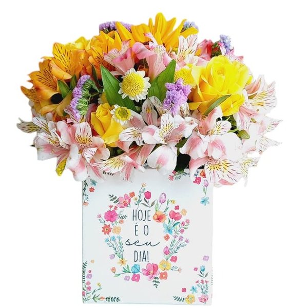Box Floral "Hoje é o seu dia!