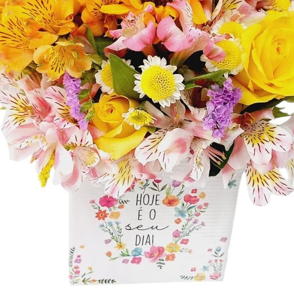 Box Floral "Hoje é o seu dia!