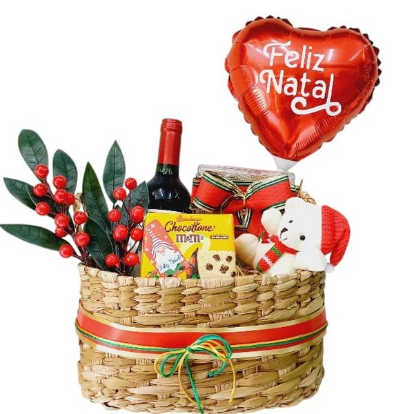 Cesto Natalino Boas Festas
