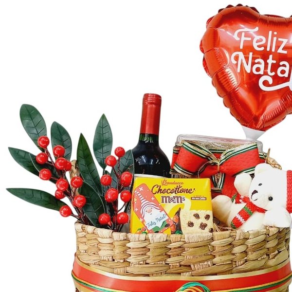 Cesto Natalino Boas Festas