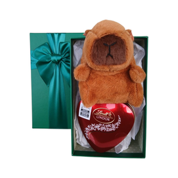 Imagem de Caixa Pelúcia Capivara do Amor e Lindt