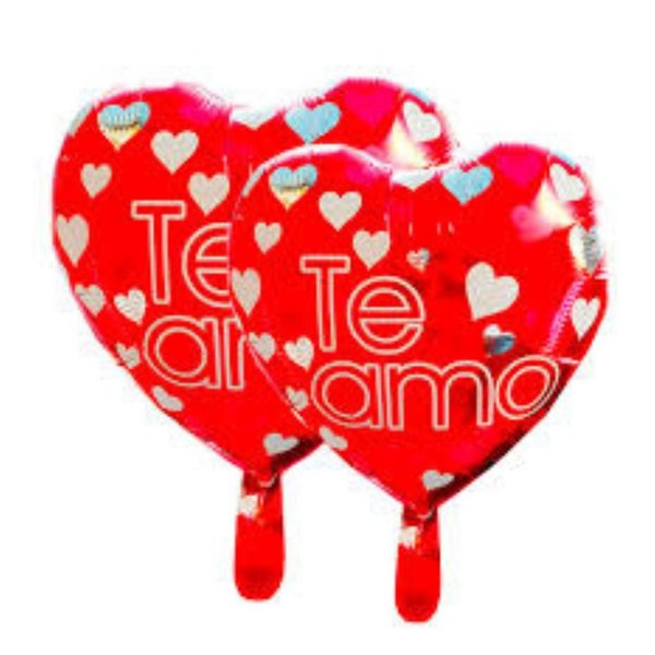 Balão Metalizado Coração "Te Amo"