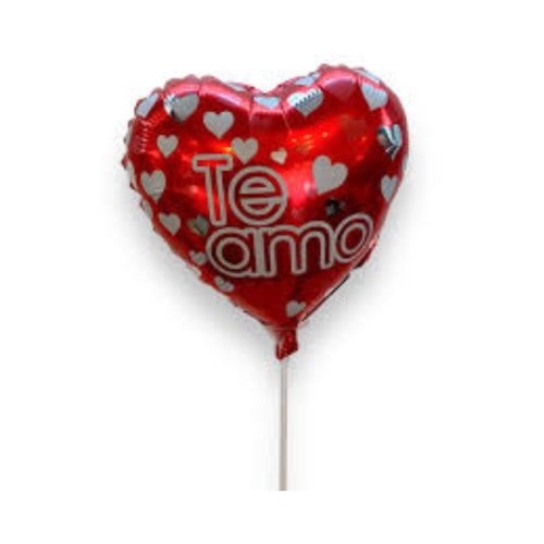 Balão Coração Vermelho "Te Amo"