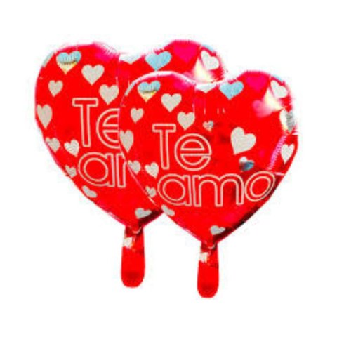 Balão Coração Vermelho "Te Amo"