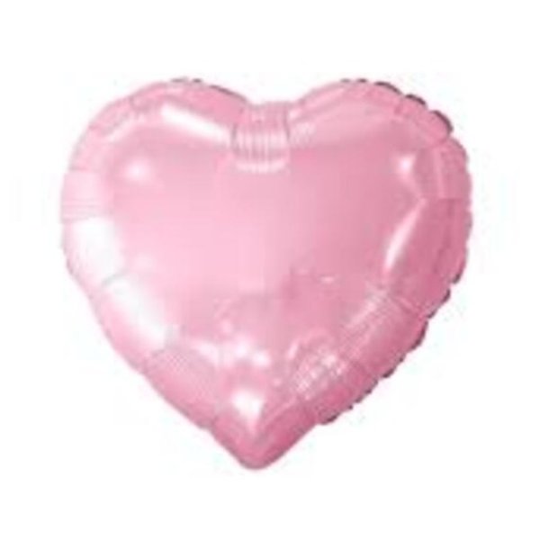 Balão Coração rosa bebê 22 cm
