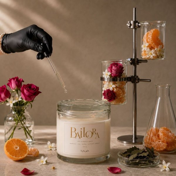 Bailora | Vela Aromática Vegetal de Luxo 250 g em Caix