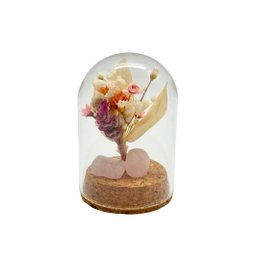 Imagem de Redoma Buquê Quartzo Rosa