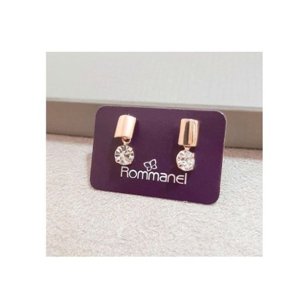 Brinco Banhado a Ouro 18k com Cristais