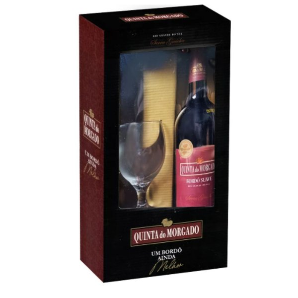 Kit  Presente Vinho & Taça  Momento de Brindar