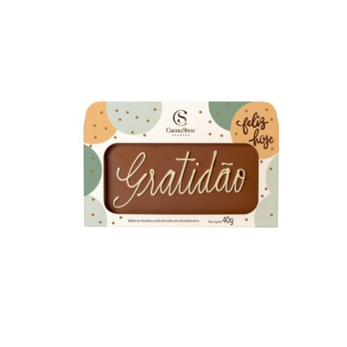 Tablete ao Leite Chocoarte Gratidão 40g