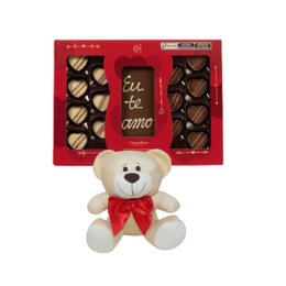 Imagem de Kit Delicias de Amor Chocolate e Pelúcia 