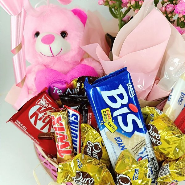 Mimos & Chocolate - Um Coração Rosa Cheio de Amor