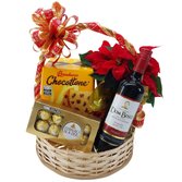Cesta Natal com Vinho